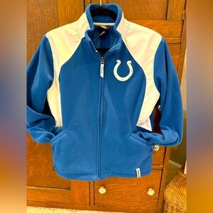 Women’s Reebok Colts Fleece jacket SZ L. Great condition